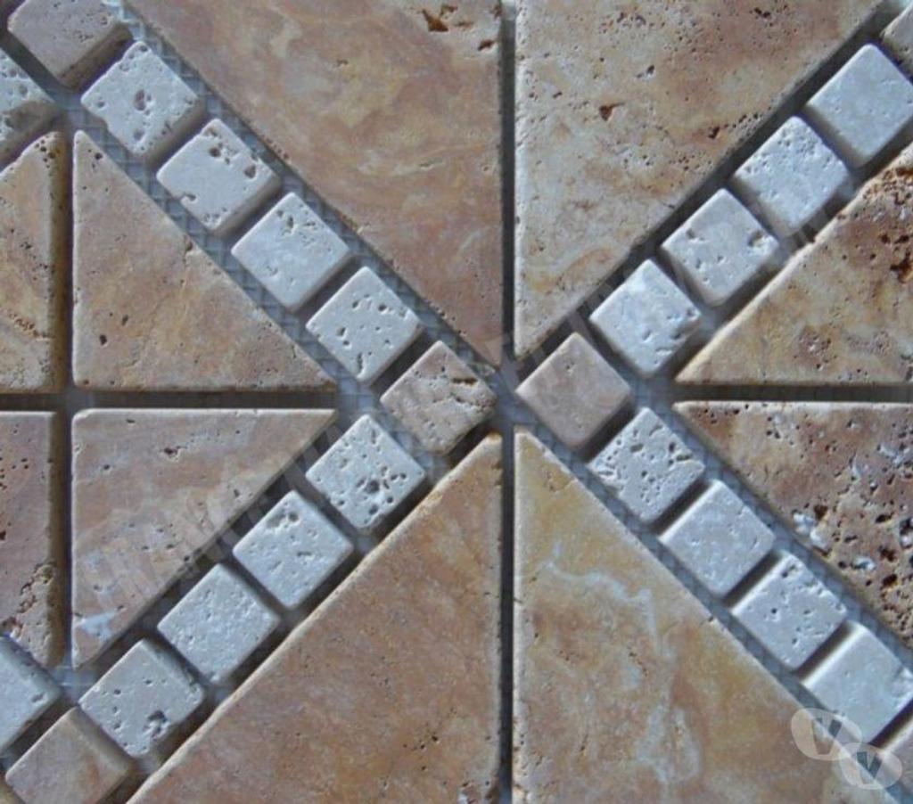  Var Forcalqueiret - 83136 - Photos Vivastreet Travertin Jaune & Classique Rosace 23x23 cm REF 1391