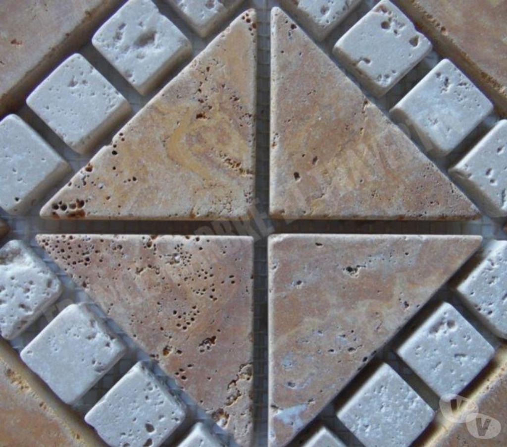  Var Forcalqueiret - 83136 - Photos Vivastreet Travertin Jaune & Classique Rosace 23x23 cm REF 1391