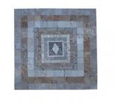 Travertin Mixte Rosace 61x61 cm REF 1254