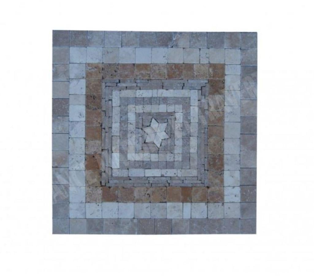  Var Forcalqueiret - 83136 - Photos Vivastreet Travertin Mixte Rosace 61x61 cm REF 1254