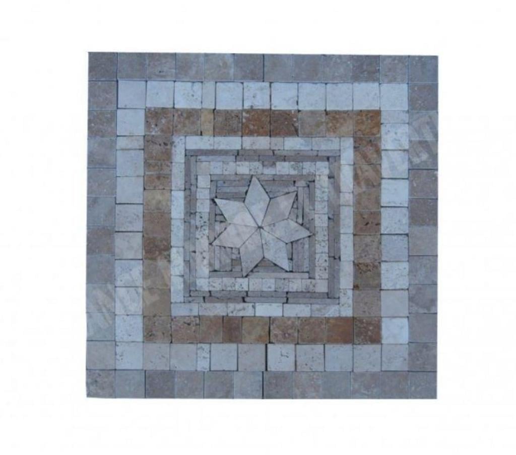  Var Forcalqueiret - 83136 - Photos Vivastreet Travertin Mixte Rosace 61x61 cm REF 1254