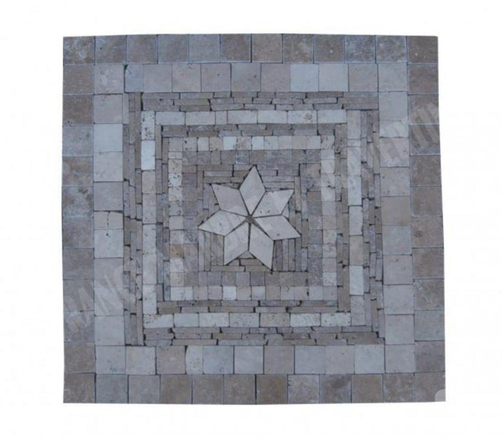  Var Forcalqueiret - 83136 - Photos Vivastreet Travertin Mixte Rosace 61x61 cm REF 1254