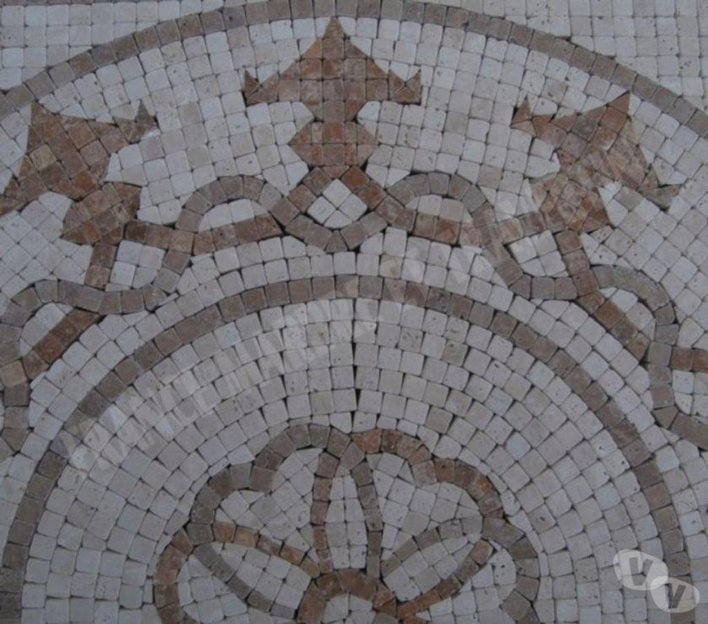  Var Forcalqueiret - 83136 - Photos Vivastreet Travertin Mixte Mosaïque Micro Rosace 61x61 cm REF 1133