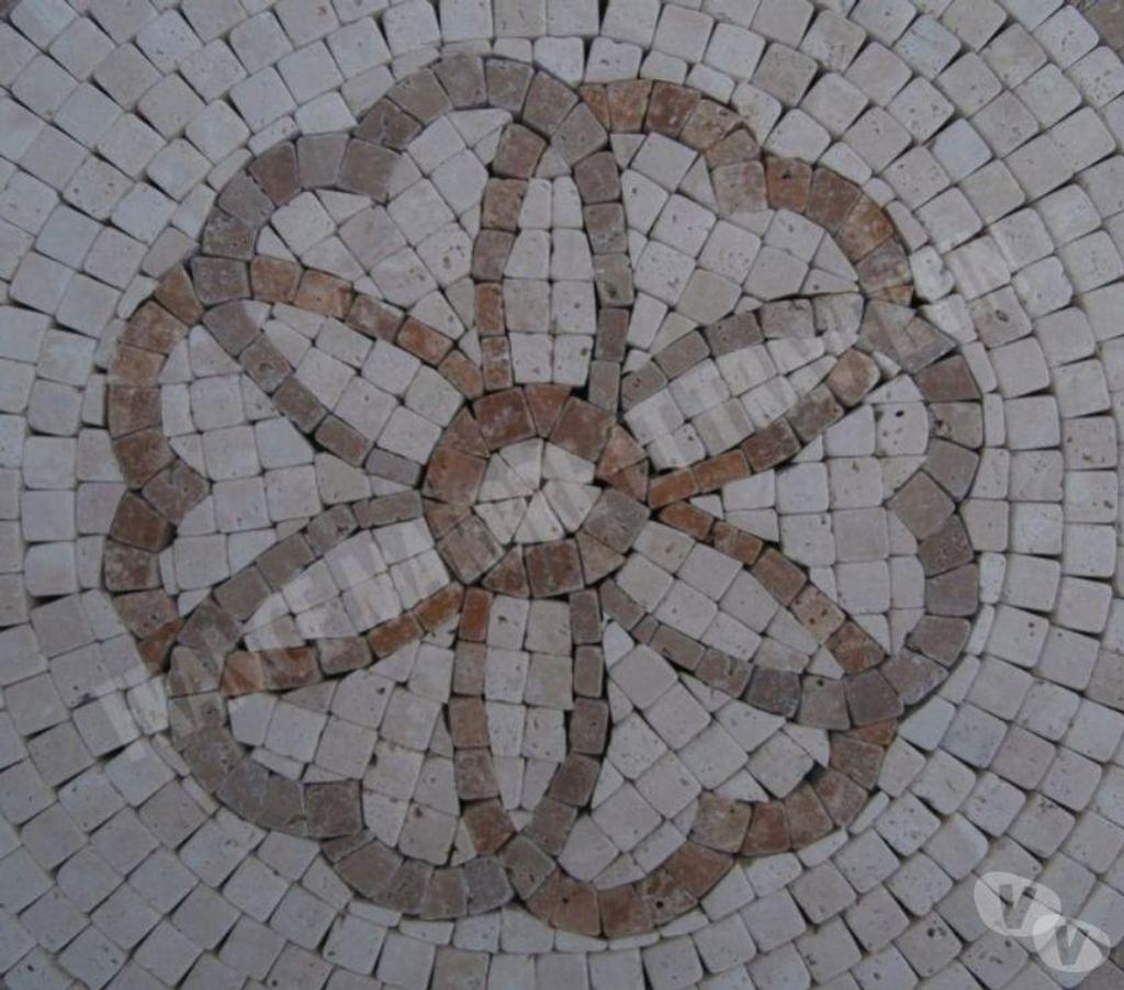  Var Forcalqueiret - 83136 - Photos Vivastreet Travertin Mixte Mosaïque Micro Rosace 61x61 cm REF 1133