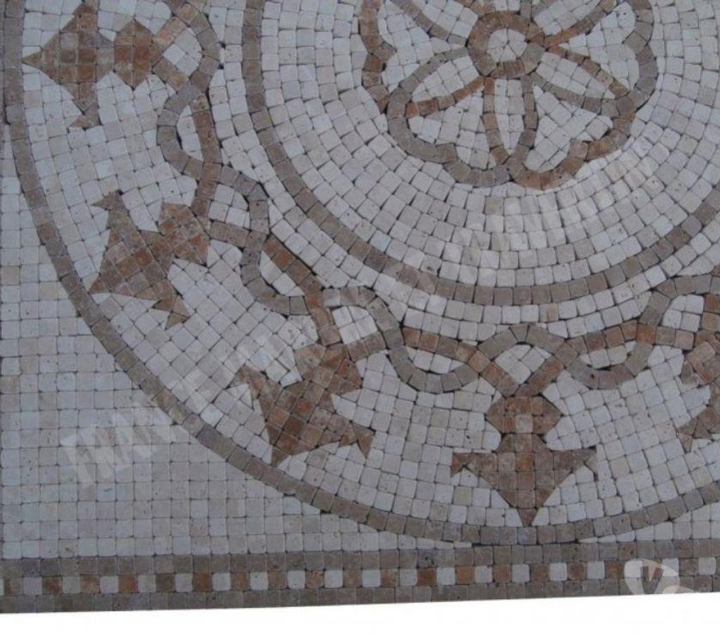  Var Forcalqueiret - 83136 - Photos Vivastreet Travertin Mixte Mosaïque Micro Rosace 61x61 cm REF 1133