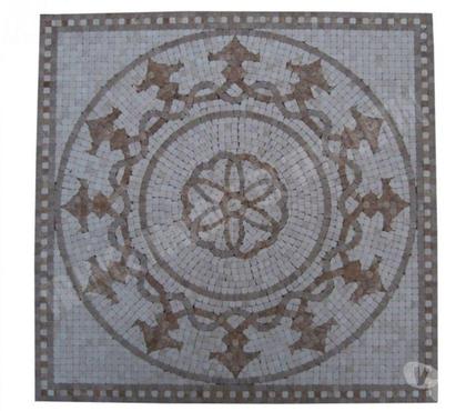 Bricolage - Jardin - Outillage Forcalqueiret Var - Photos Vivastreet Travertin Mixte Mosaïque Micro Rosace 61x61 cm REF 1133