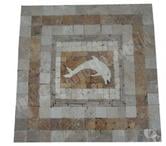 Travertin Mixte Rosace Images 61x61 cm REF 1094