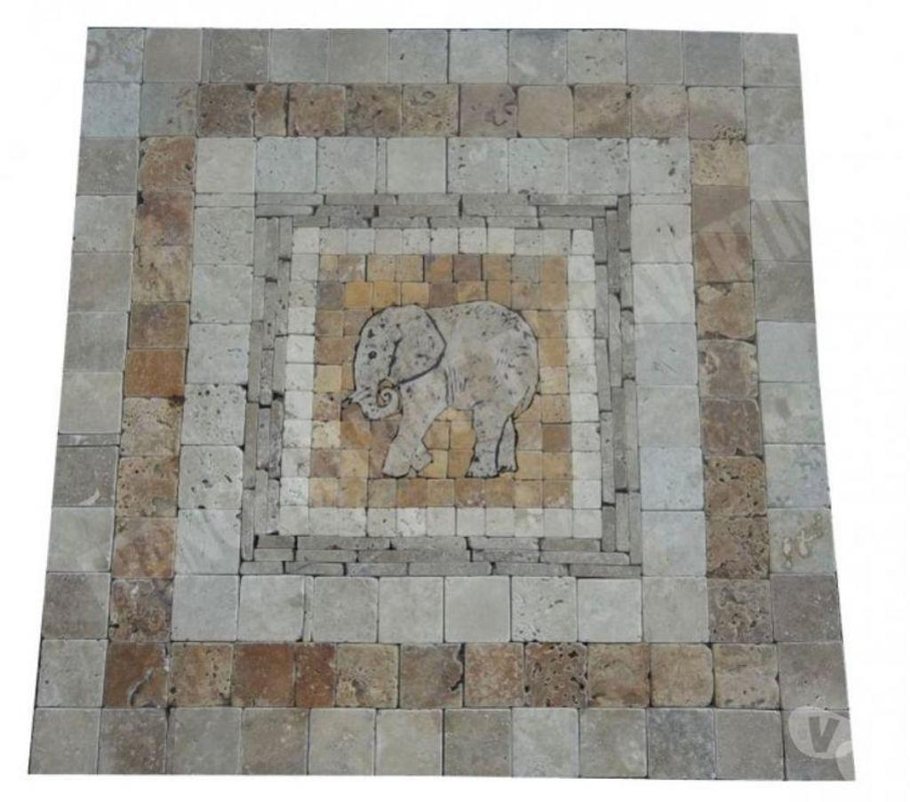  Var Forcalqueiret - 83136 - Photos Vivastreet Travertin Mixte Rosace Images 61x61 cm REF 1094