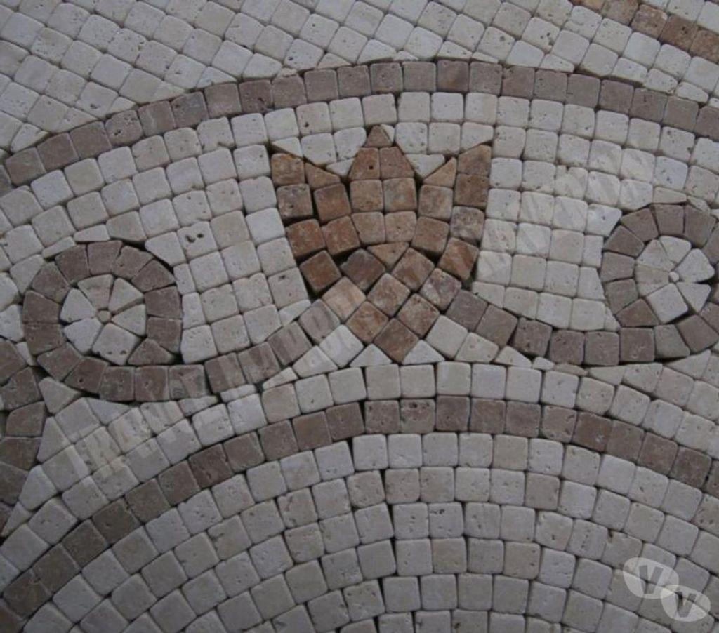  Var Forcalqueiret - 83136 - Photos Vivastreet Travertin Mixte Mosaïque Micro Rosace 61x61 cm REF 1053