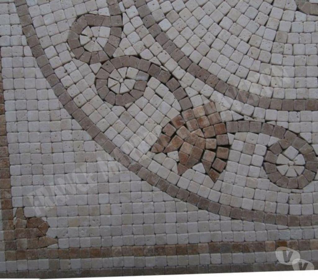  Var Forcalqueiret - 83136 - Photos Vivastreet Travertin Mixte Mosaïque Micro Rosace 61x61 cm REF 1053