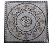 Travertin Mixte Mosaïque Micro Rosace 61x61 cm REF 1051