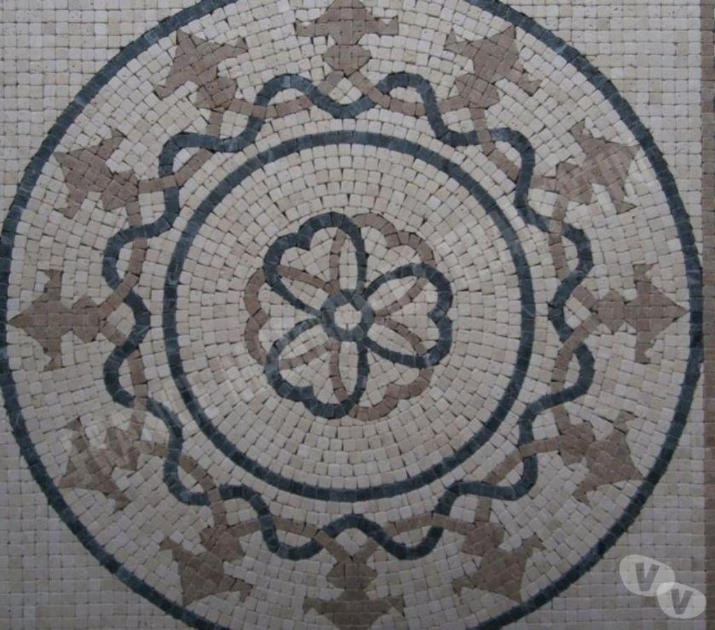  Var Forcalqueiret - 83136 - Photos Vivastreet Travertin Mixte Mosaïque Micro Rosace 61x61 cm REF 1051