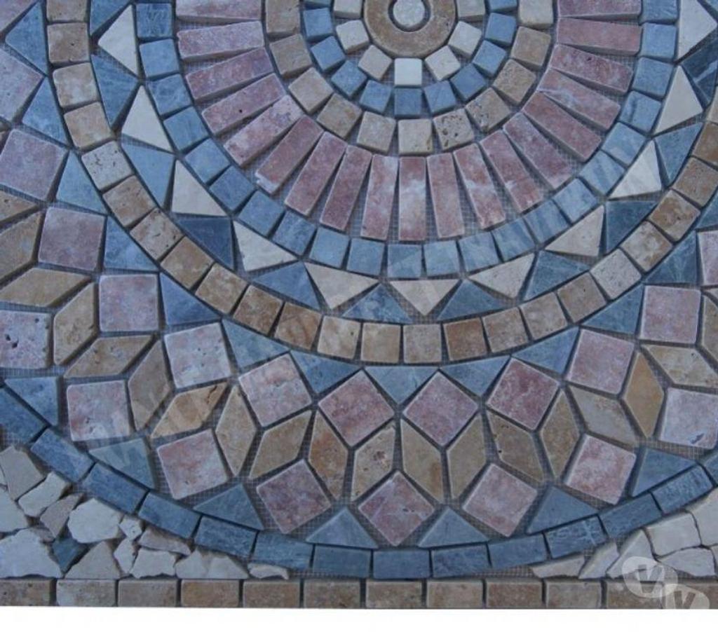  Var Forcalqueiret - 83136 - Photos Vivastreet Travertin Mixte Rosace 91x91 cm REF 1049