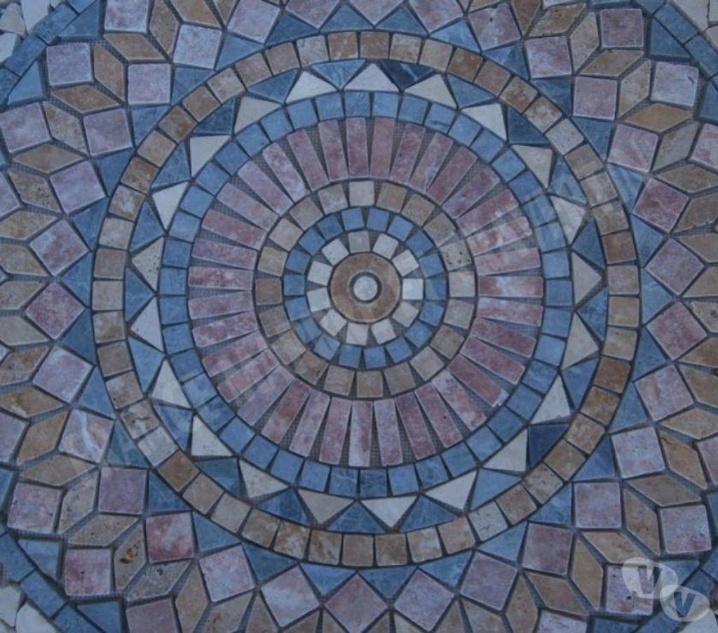  Var Forcalqueiret - 83136 - Photos Vivastreet Travertin Mixte Rosace 91x91 cm REF 1049