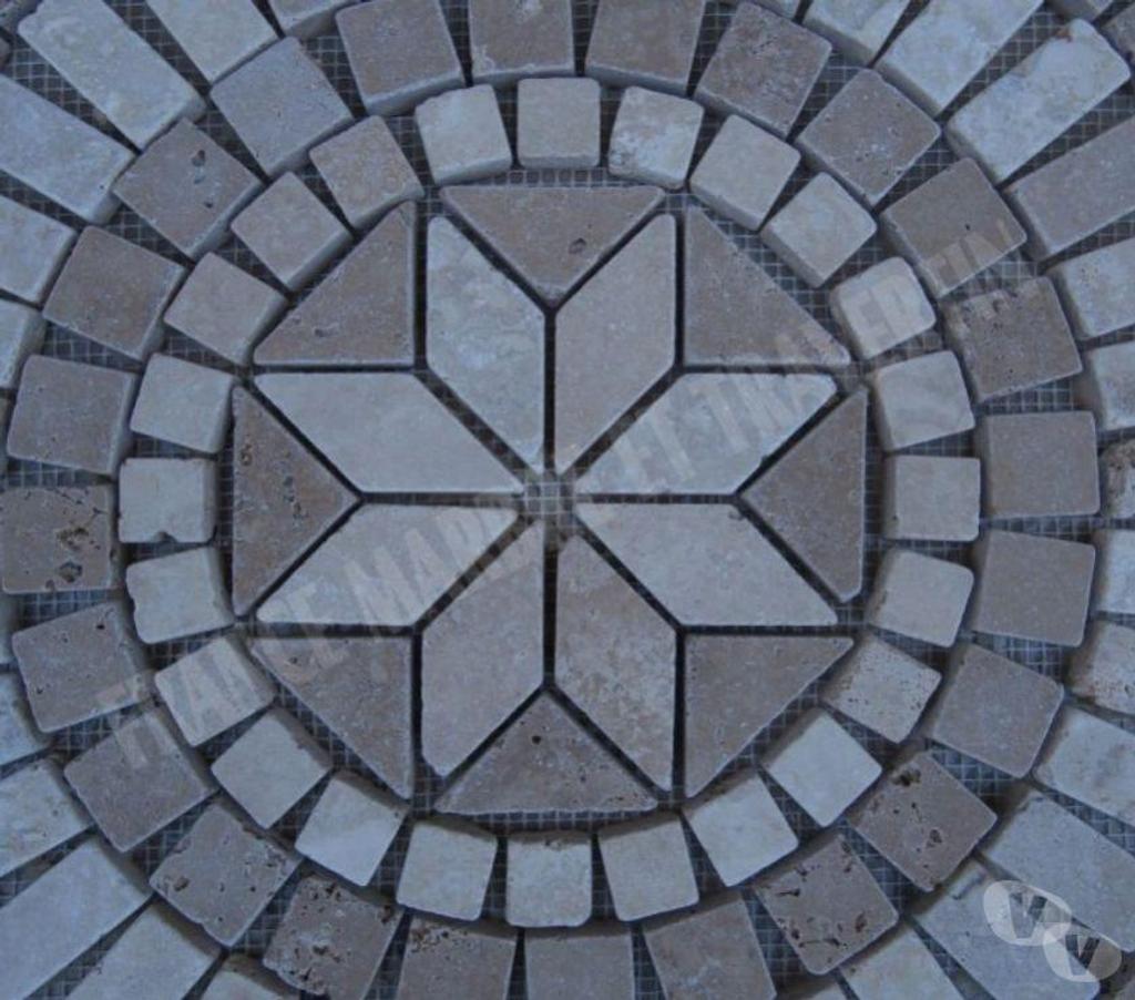  Var Forcalqueiret - 83136 - Photos Vivastreet Travertin Mixte Rosace 61x61 cm REF 1047