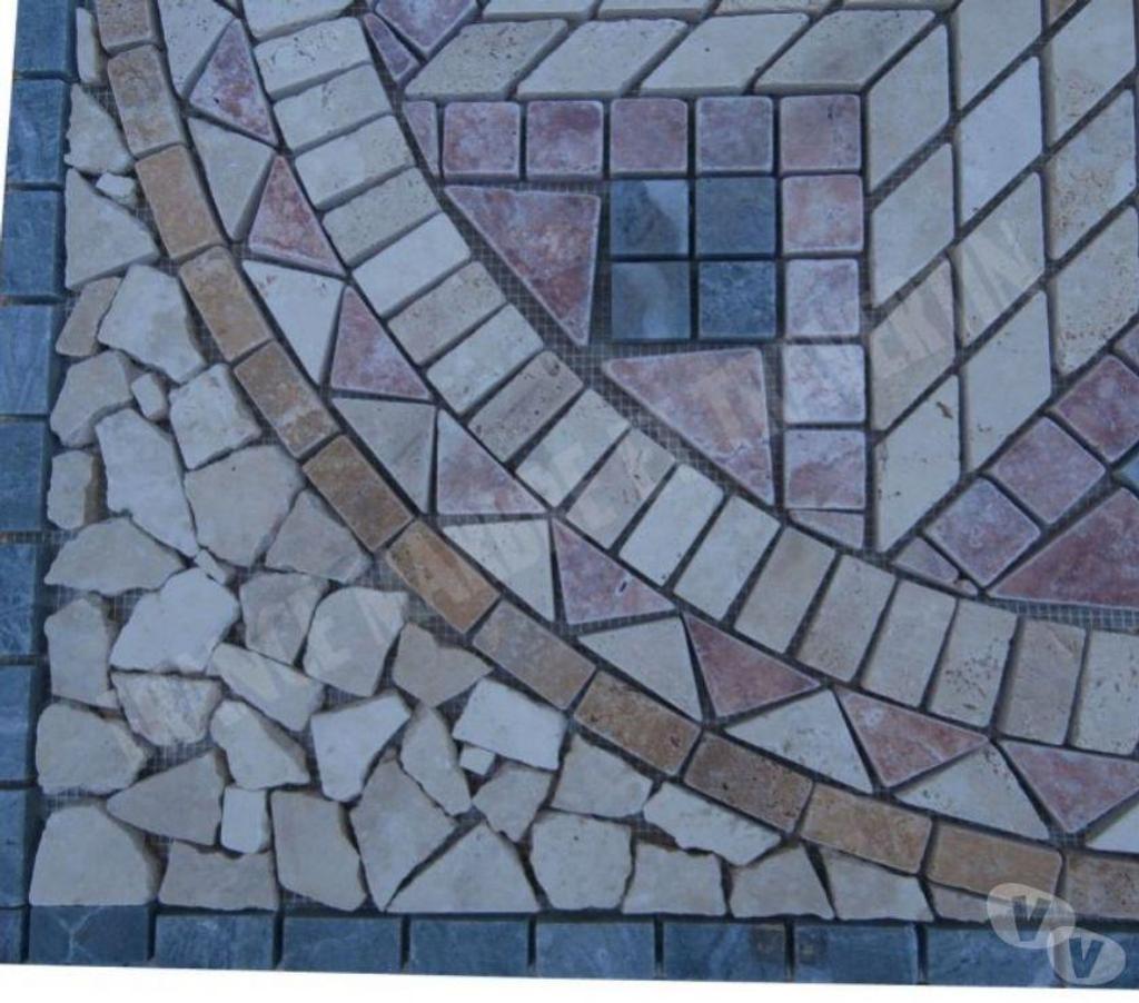  Var Forcalqueiret - 83136 - Photos Vivastreet Travertin Mixte Rosace 91x91 cm REF 1046