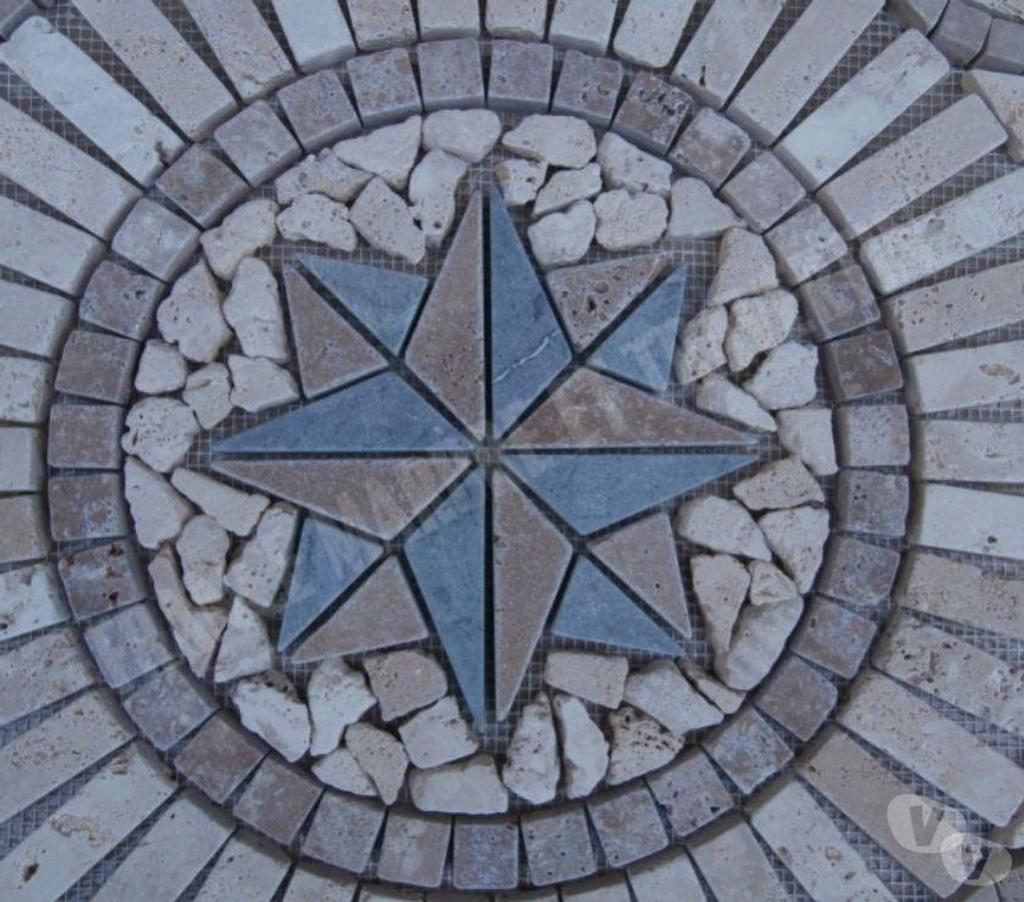  Var Forcalqueiret - 83136 - Photos Vivastreet Travertin Mixte Rosace 61x61 cm REF 1044