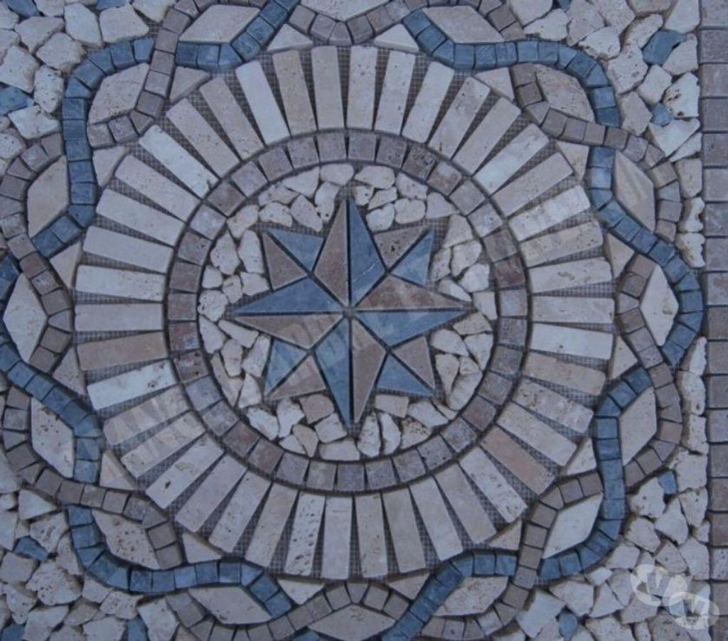  Var Forcalqueiret - 83136 - Photos Vivastreet Travertin Mixte Rosace 61x61 cm REF 1044