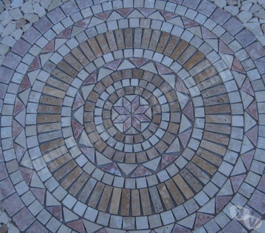  Var Forcalqueiret - 83136 - Photos Vivastreet Travertin Mixte Rosace 91x91 cm REF 1041