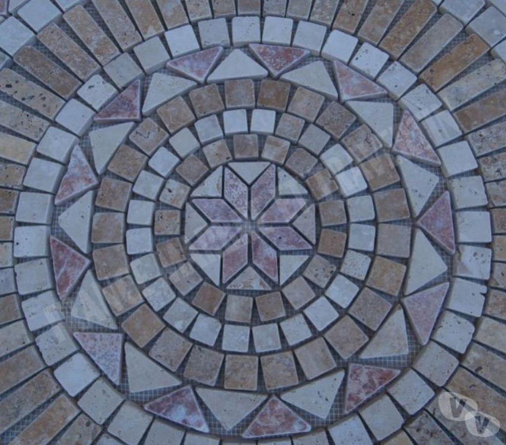  Var Forcalqueiret - 83136 - Photos Vivastreet Travertin Mixte Rosace 91x91 cm REF 1041