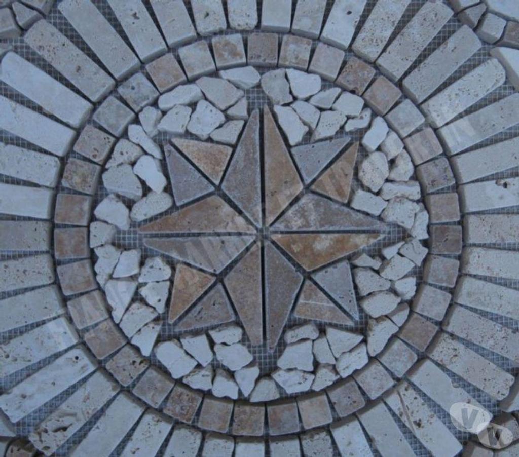  Var Forcalqueiret - 83136 - Photos Vivastreet Travertin Mixte Rosace 61x61 cm REF 1040