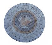 Travertin Mixte Rosace Ronde Diamètre 80 cm REF 879
