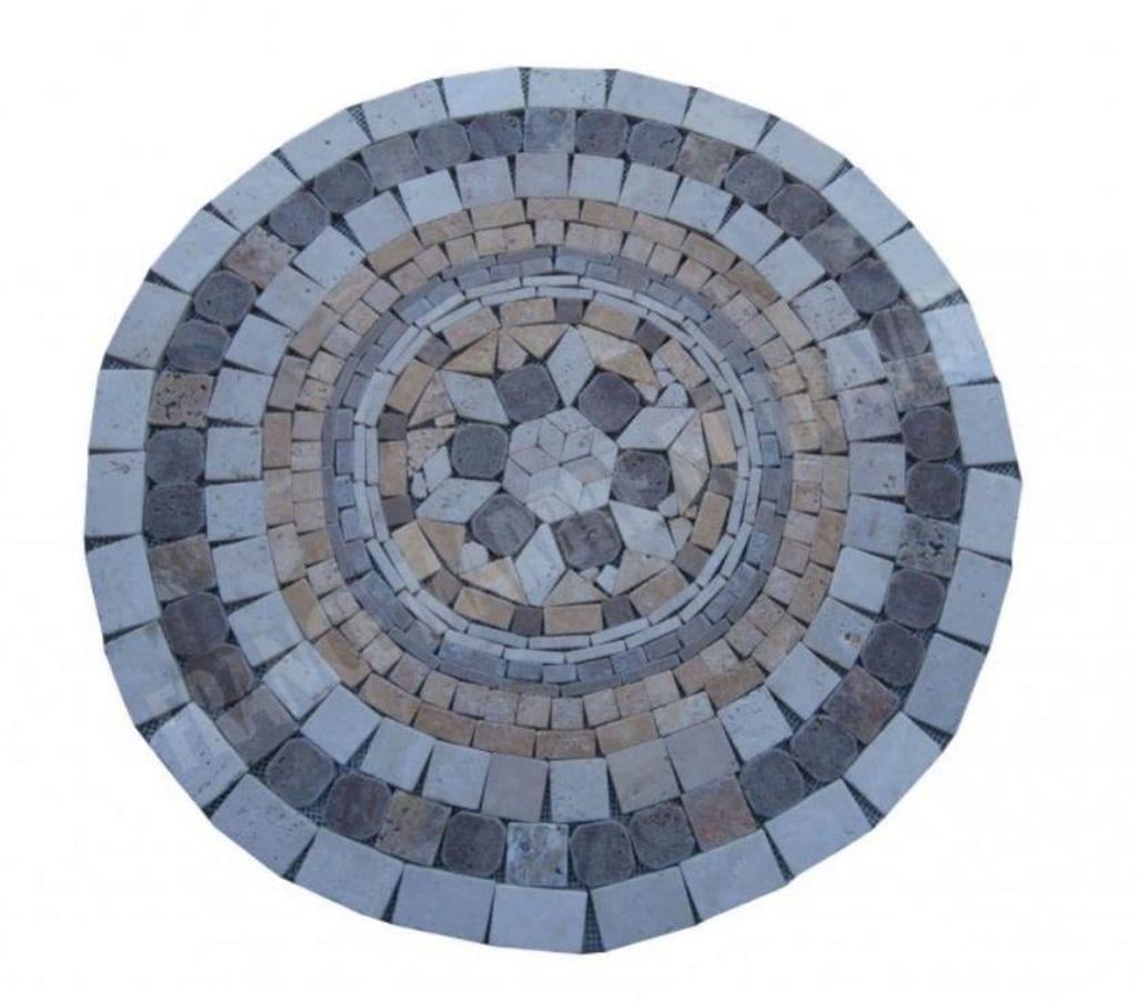  Var Forcalqueiret - 83136 - Photos Vivastreet Travertin Mixte Rosace Ronde Diamètre 80 cm REF 879