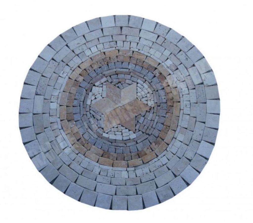  Var Forcalqueiret - 83136 - Photos Vivastreet Travertin Mixte Rosace Ronde Diamètre 80 cm REF 879