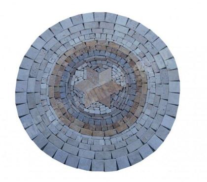 Bricolage - Jardin - Outillage Forcalqueiret Var - Photos Vivastreet Travertin Mixte Rosace Ronde Diamètre 80 cm REF 879