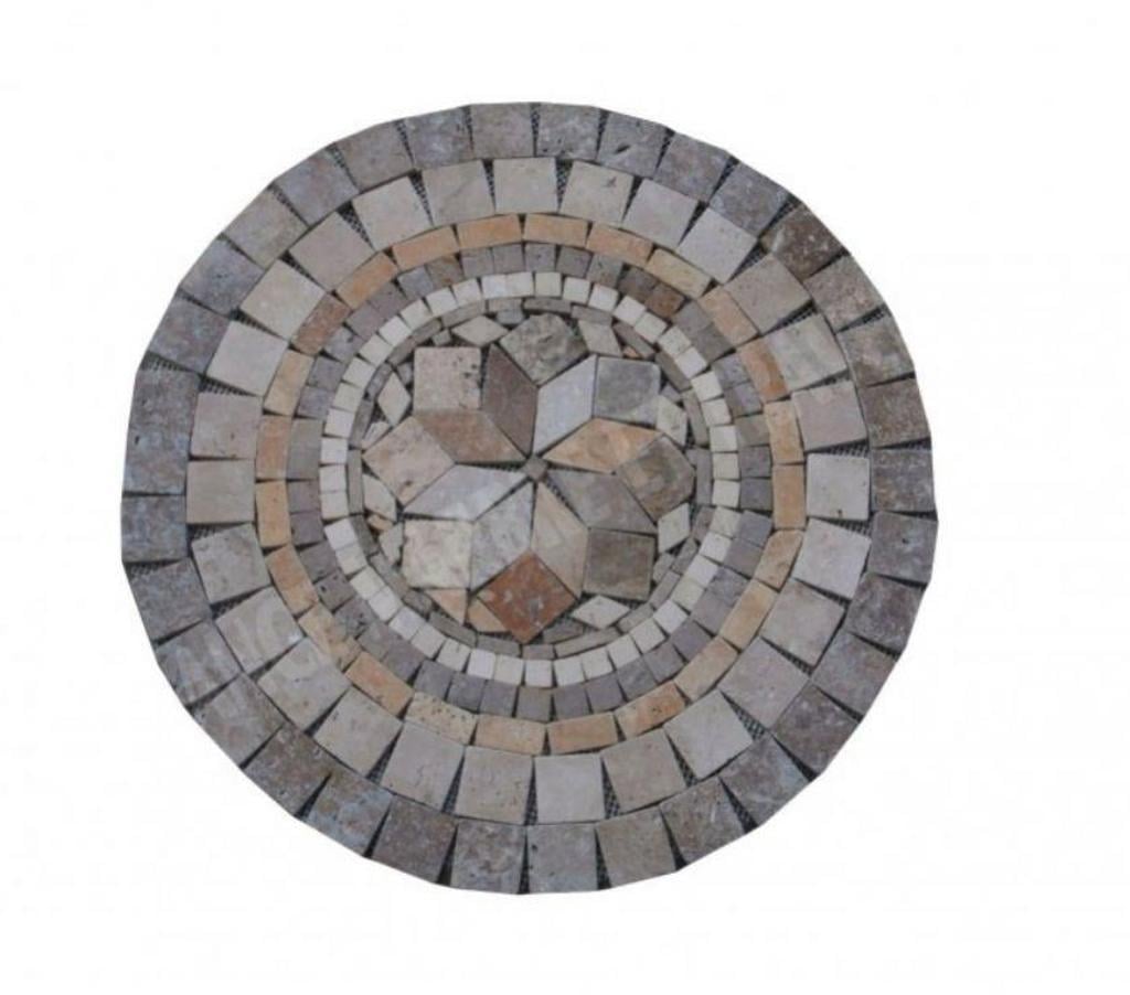  Var Forcalqueiret - 83136 - Photos Vivastreet Travertin Mixte Rosace Ronde Diamètre 60 cm REF 849