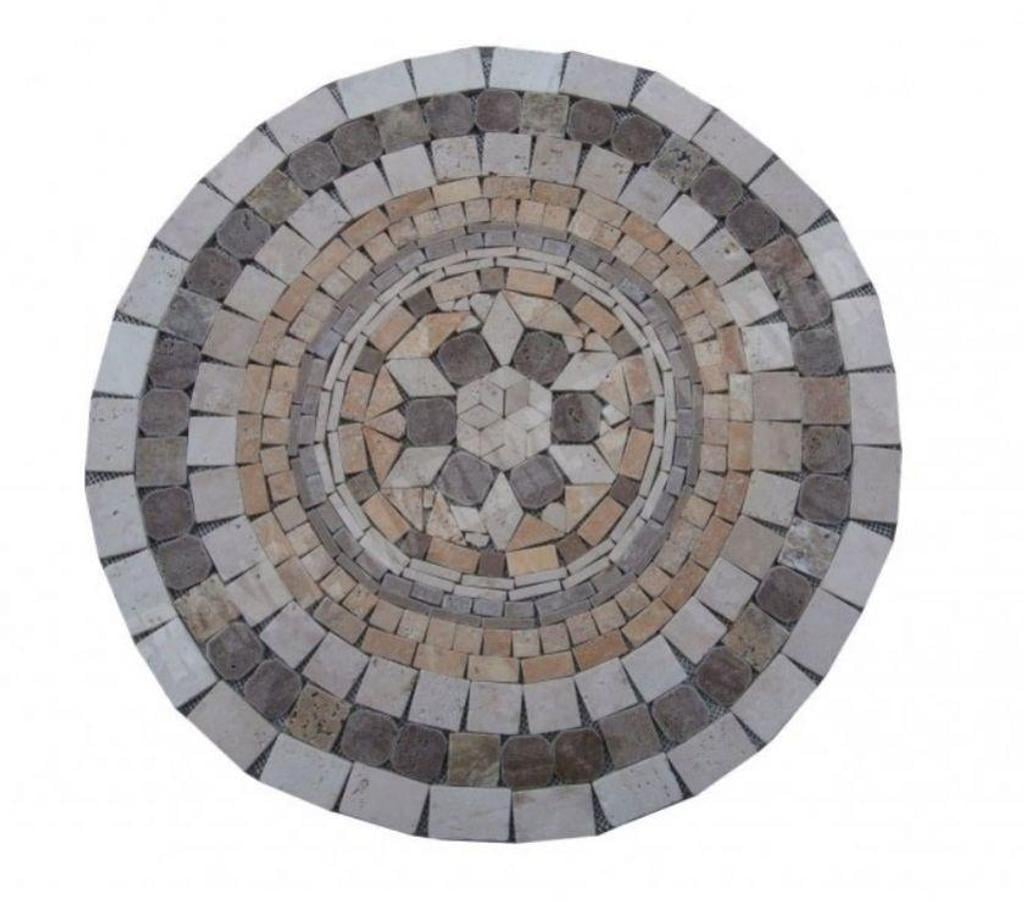  Var Forcalqueiret - 83136 - Photos Vivastreet Travertin Mixte Rosace Ronde Diamètre 60 cm REF 849