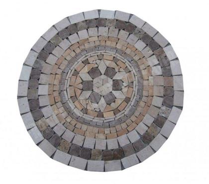 Bricolage - Jardin - Outillage Forcalqueiret Var - Photos Vivastreet Travertin Mixte Rosace Ronde Diamètre 60 cm REF 849