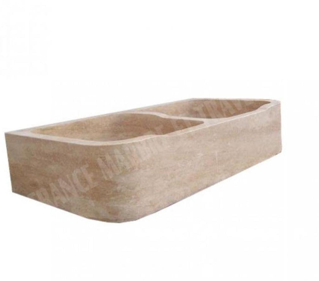  Var Forcalqueiret - 83136 - Photos Vivastreet Travertin Classique Beige Évier 2 Bacs 90x46 cm REF 038