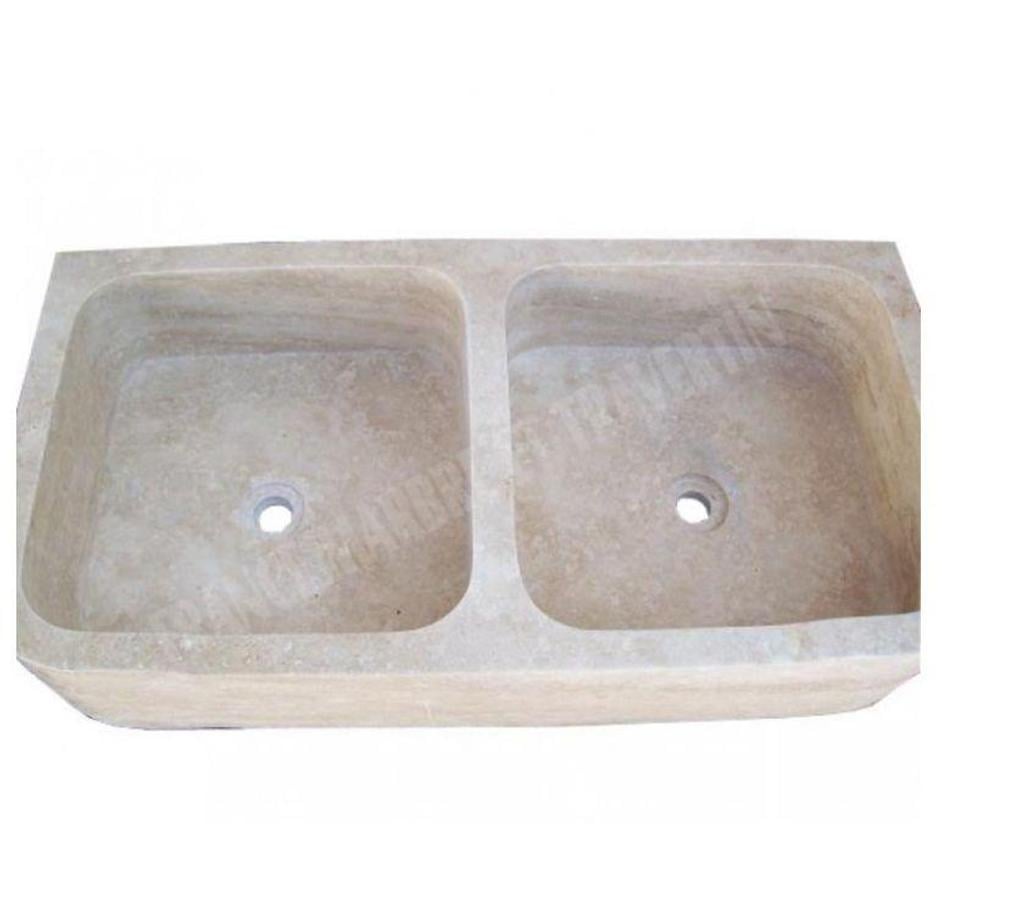  Var Forcalqueiret - 83136 - Photos Vivastreet Travertin Classique Beige Évier 2 Bacs 90x46 cm REF 038