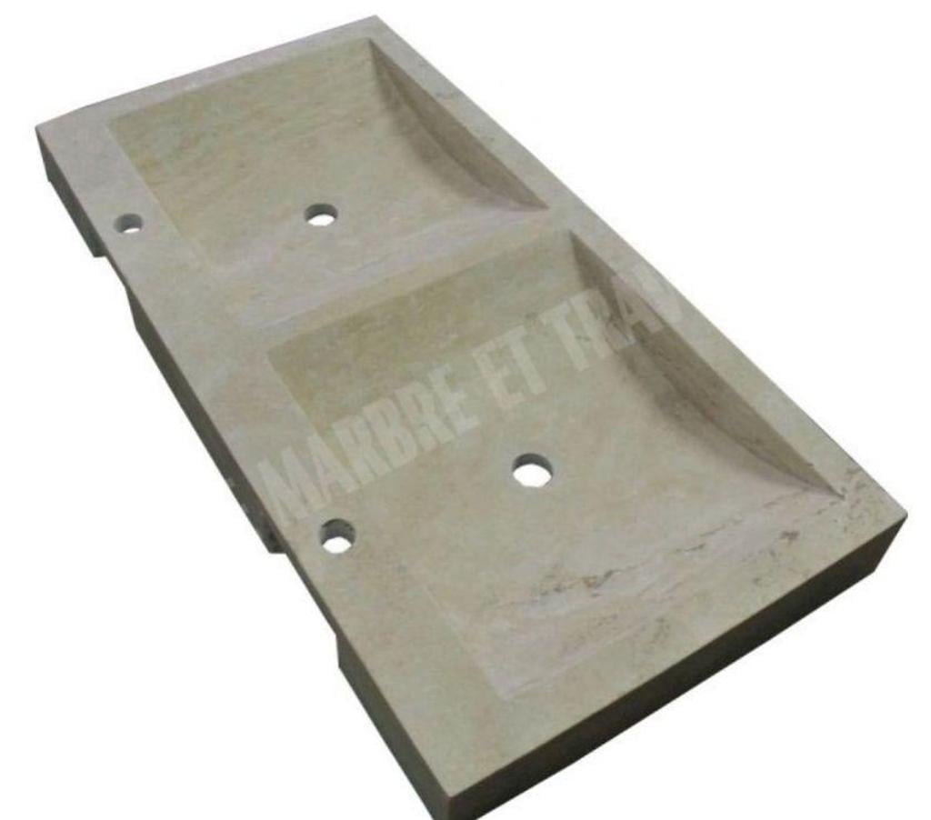  Var Forcalqueiret - 83136 - Photos Vivastreet Travertin Classique Beige Évier 2 Bacs 100x50 cm REF 642