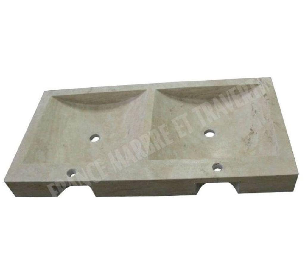  Var Forcalqueiret - 83136 - Photos Vivastreet Travertin Classique Beige Évier 2 Bacs 100x50 cm REF 642