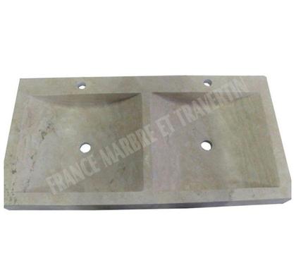 Bricolage - Jardin - Outillage Forcalqueiret Var - Photos Vivastreet Travertin Classique Beige Évier 2 Bacs 100x50 cm REF 642