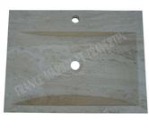 Travertin Classique Beige Evier 60x45 cm Trapeze REF 581