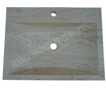 Travertin Classique Beige Evier 60x45 cm Trapeze REF 581