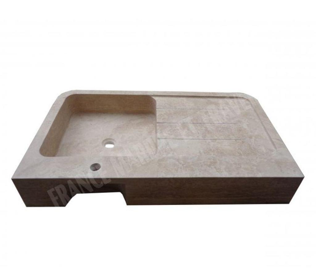  Var Forcalqueiret - 83136 - Photos Vivastreet Travertin Classique Évier 1 Bac 100x60 cm REF 912