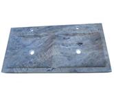 Travertin Gris Silver Évier 2 Bacs 100x50 cm REF 1173