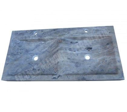 Bricolage - Jardin - Outillage Forcalqueiret Var - Photos Vivastreet Travertin Gris Silver Évier 2 Bacs 100x50 cm REF 1173