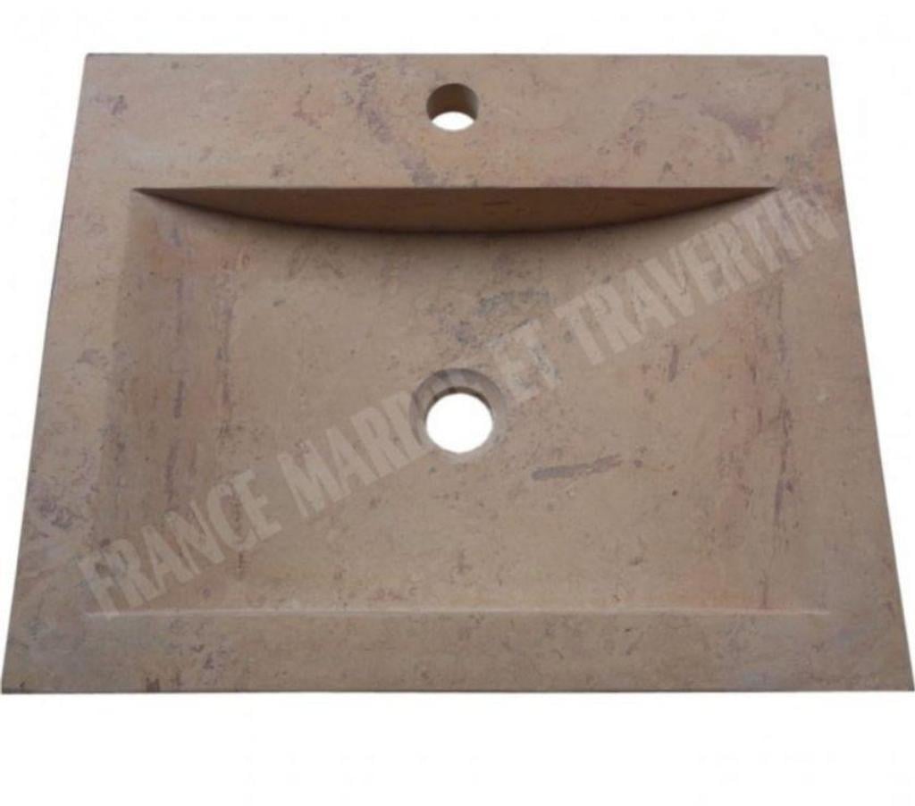  Var Forcalqueiret - 83136 - Photos Vivastreet Travertin Walnut Évier 50x40 cm REF 1084