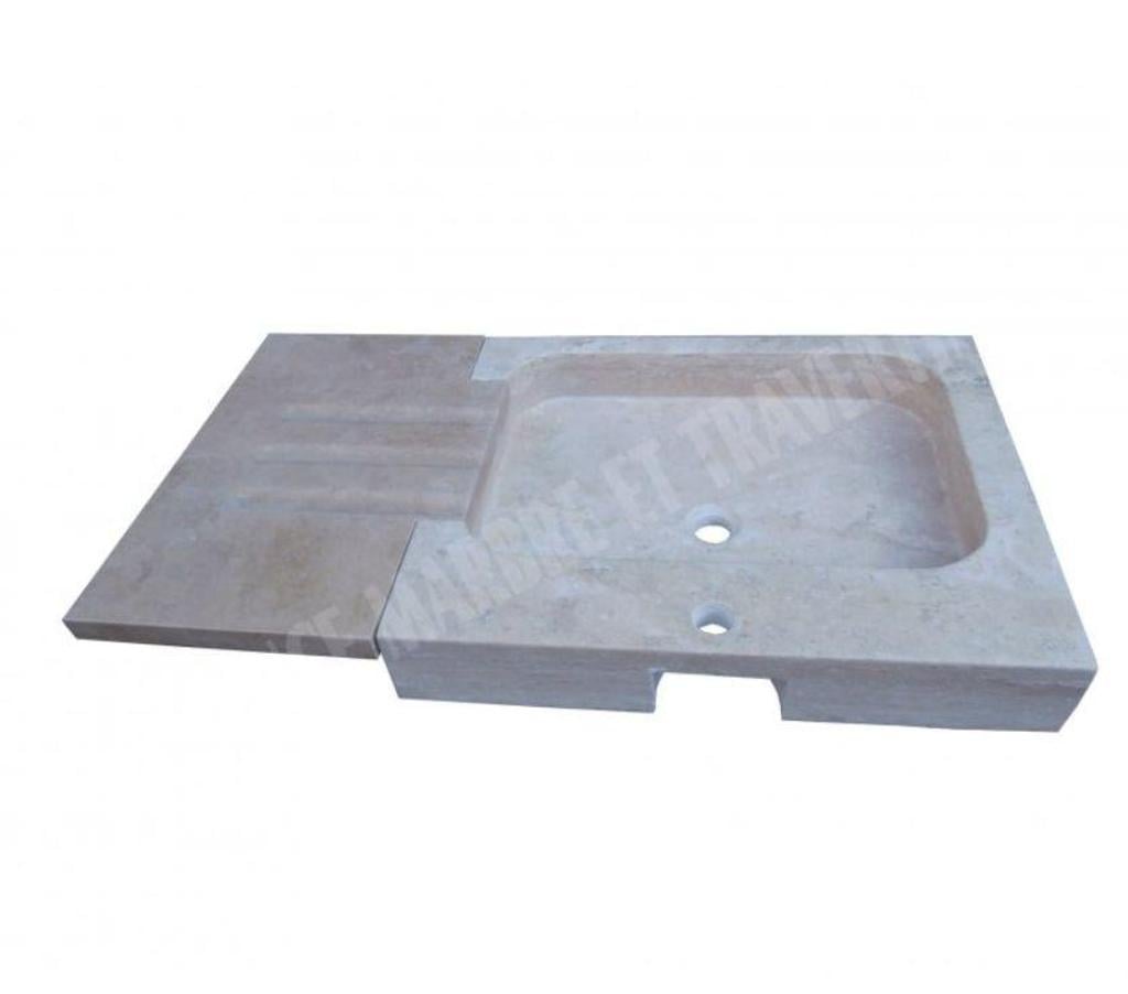  Var Forcalqueiret - 83136 - Photos Vivastreet Travertin Classique Beige Evier Avec Tablettes REF 1174