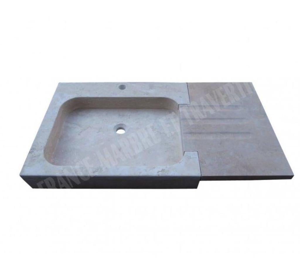  Var Forcalqueiret - 83136 - Photos Vivastreet Travertin Classique Beige Evier Avec Tablettes REF 1174