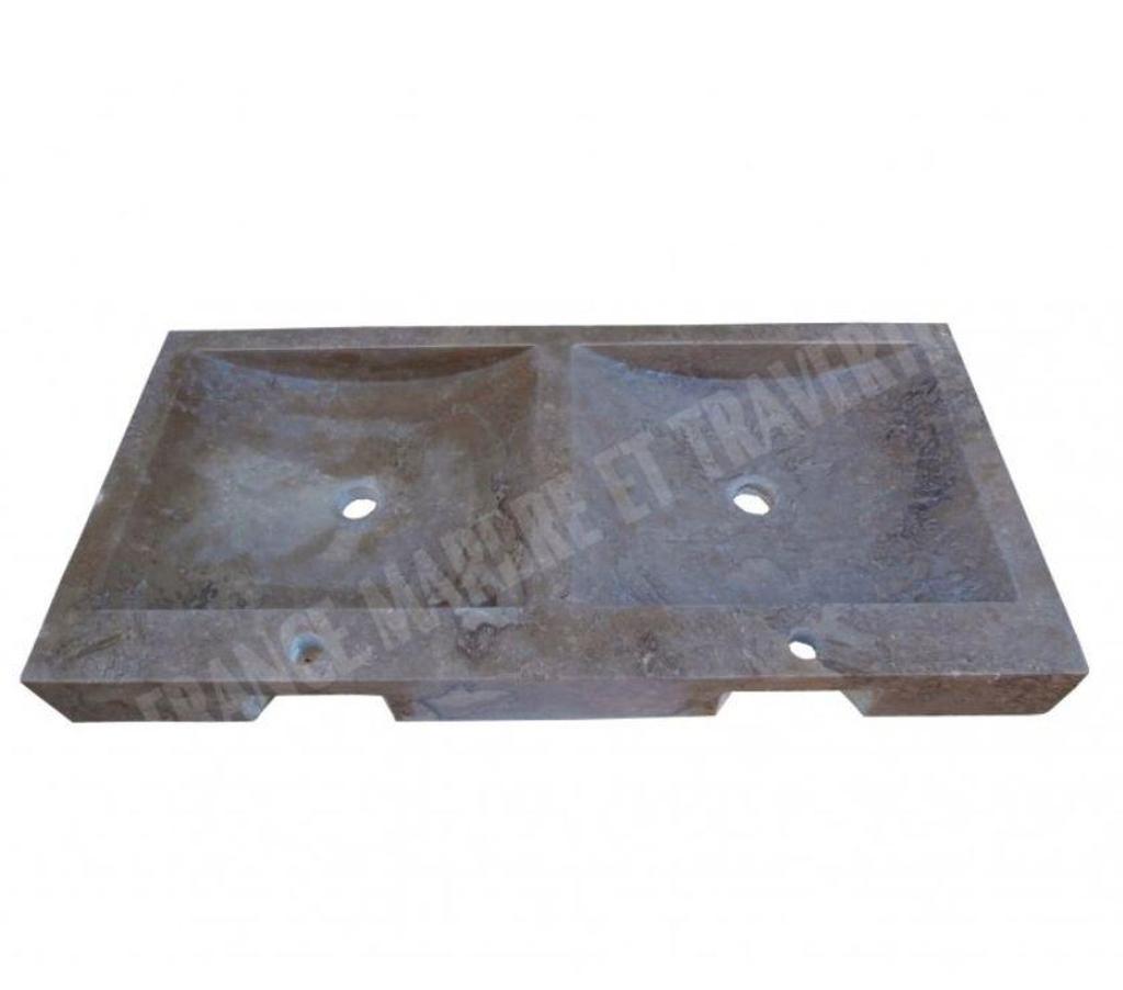  Var Forcalqueiret - 83136 - Photos Vivastreet Travertin Noce Marron Évier 2 Bacs 100x50 cm REF 1350