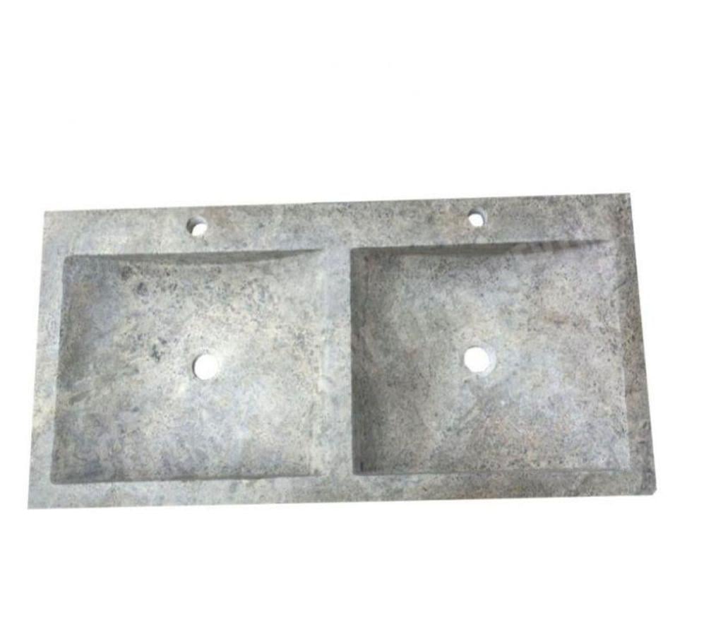  Var Forcalqueiret - 83136 - Photos Vivastreet Travertin Gris Silver Évier 2 Bacs 100x50 cm REF 1925