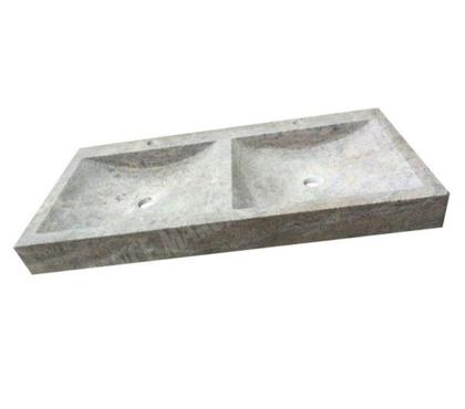 Bricolage - Jardin - Outillage Forcalqueiret Var - Photos Vivastreet Travertin Gris Silver Évier 2 Bacs 100x50 cm REF 1925