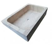 Travertin Classique Beige Évier 70x46 cm REF 1649