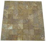 Travertin Jaune Ocre 10x10 cm REF 3078